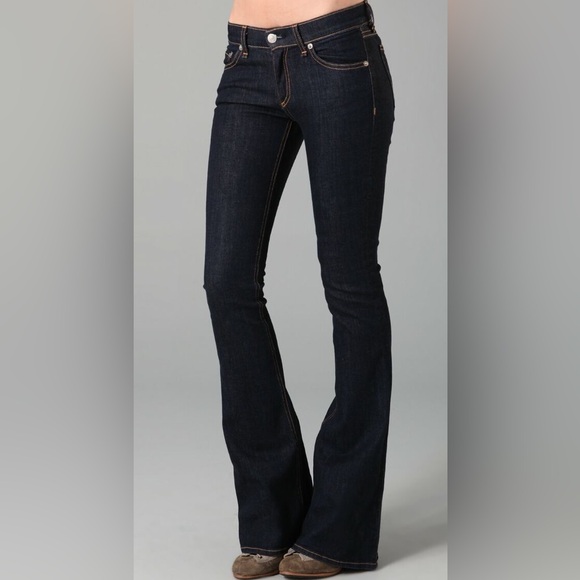 RAG & BONE Elephant Bell Dark Wash Boot Cut - Picture 1 of 6